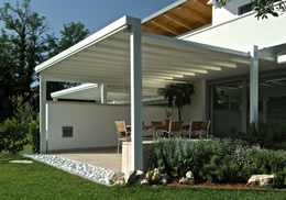 Tecnic: pergolas mounted under existing structures or between walls